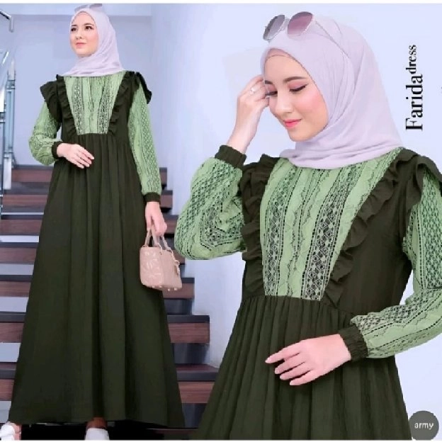 Dress Brokat Crinkle Farida NDFB