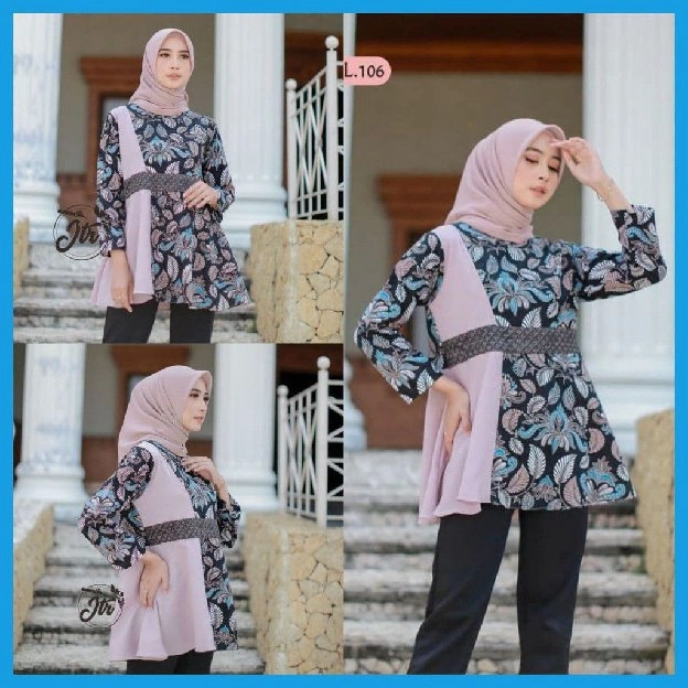 *ALF - Blouse Batik Kombinasi* 