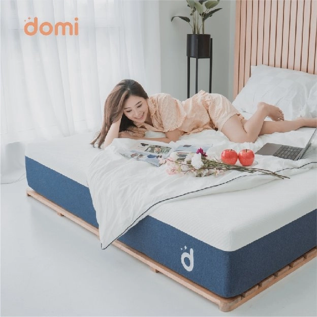 Domi Cloud Mattress / Kasur Pocket Spring Latex Greentea / Cooling Memory Foam Springbed / Mattress 