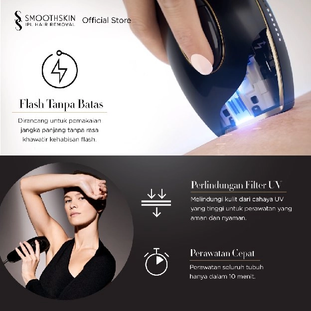 Smoothskin IPL Hair Removal Pure Fit / Alat Penghilang Bulu