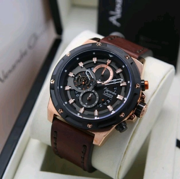 Ready BJM! Jam tangan Alexandre Christie Pria AC 6506 MC gratis ongkir