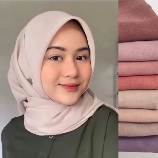 Hijab Paris Voal Premium A+ Segiempat Anti Letoy