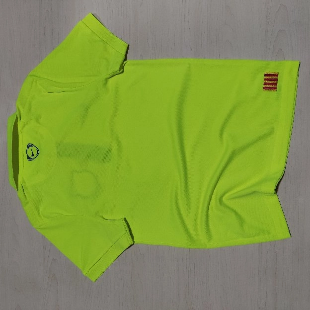 Barcelona kaos polo shirt Training 2009/2010 hijau neon original secon