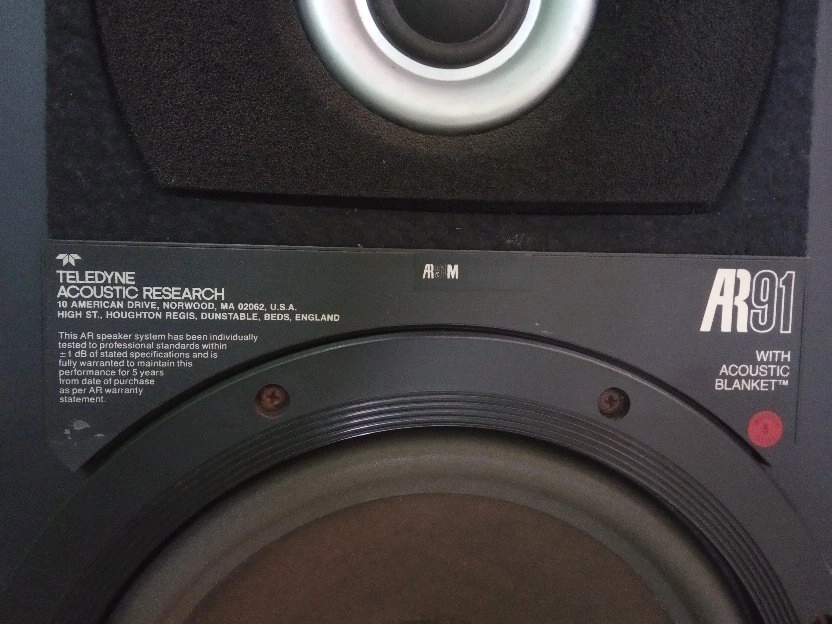 SPEAKER AR 91 USA