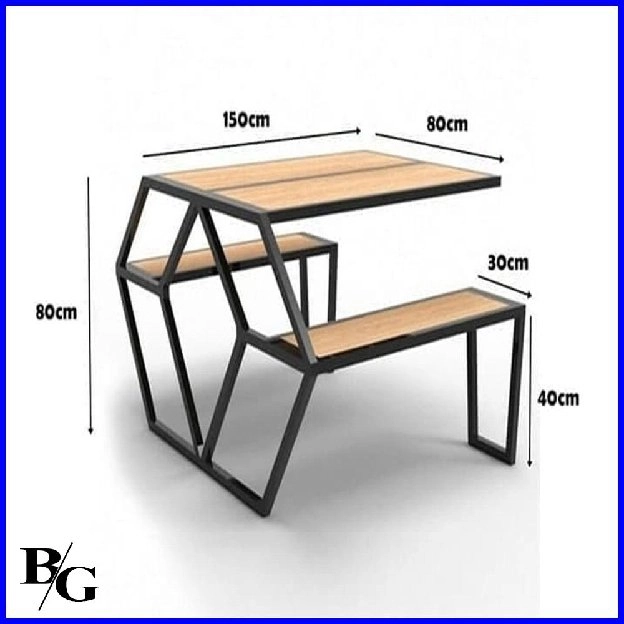 besi kombinasi kayu industrial clasik