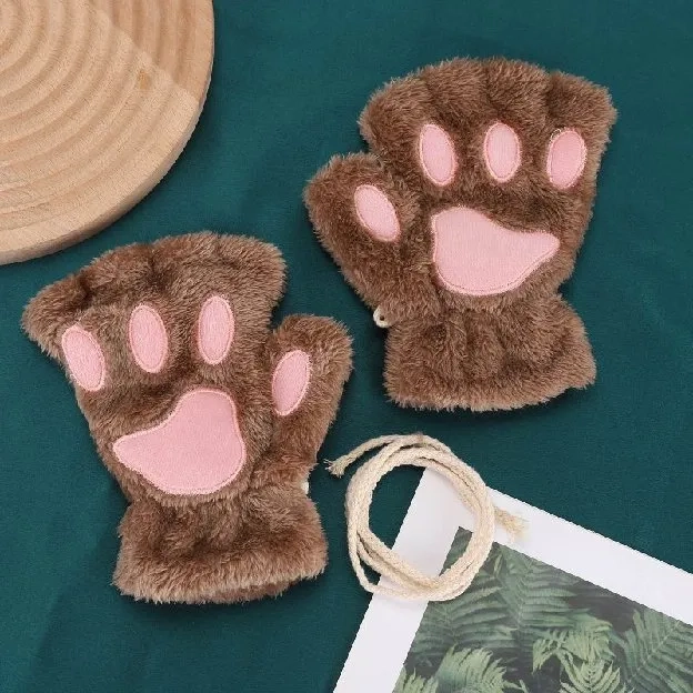 PCH PAW KUCING COSPLAY / CAT PAW / SARUNG TANGAN KUCING NEKOMIMI winter neko fingerless