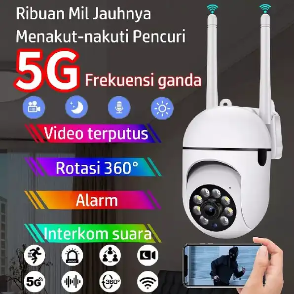 CCTV Wifi Mini Tersembunyi Tanpa Kabel 