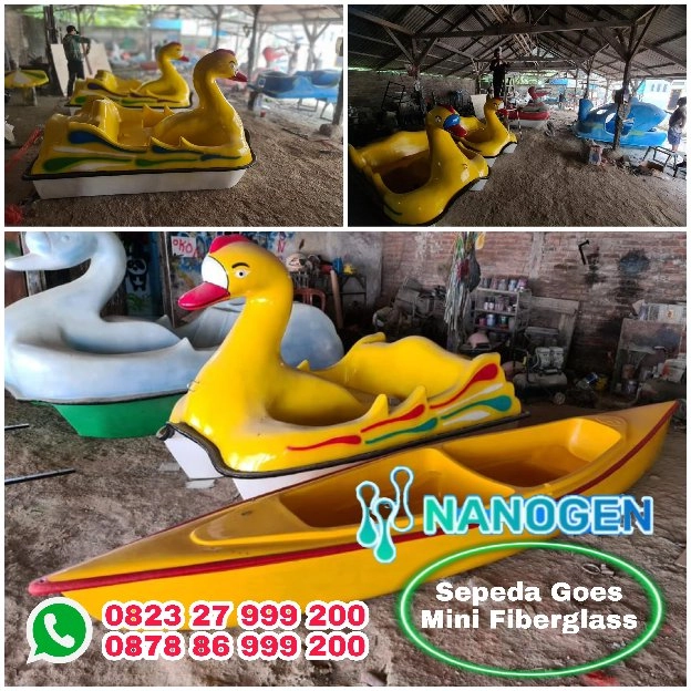 Pabrik Sepeda Air/Bebek Air Goes Fiberglass, Ready Start, Berkualitas Awet dan Tahan Lama, Pengirima