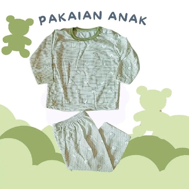 baju tidur bayi size 0-6m