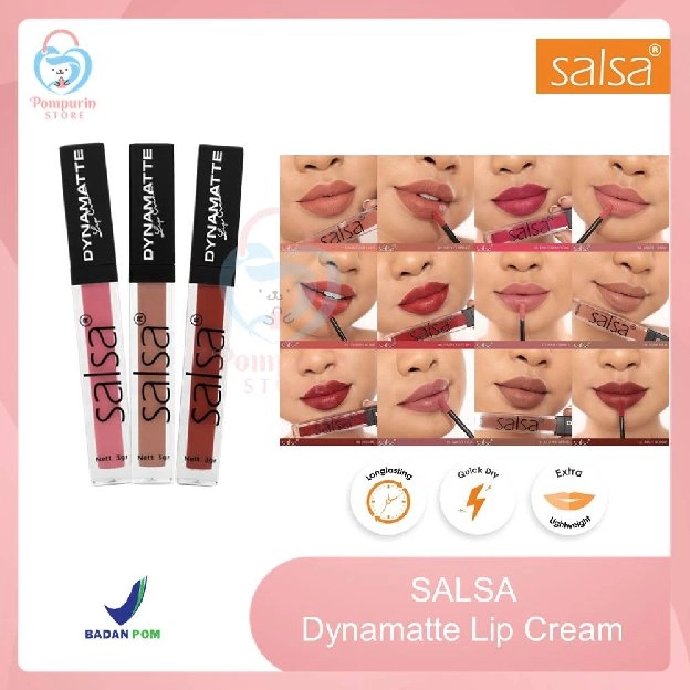 SALSA DYNAMATTE LIP CREAM 01-12 / MAKEUP ORIGINAL LIPCREAM BPOM