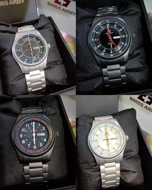 Ready BJM! jam tangan Swiss Army Pria gratis antar Banjarmasin