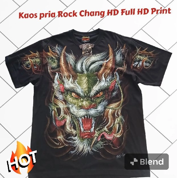 Kaos Rock Chang Dragon Head