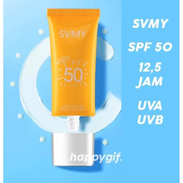 SVMY sun Block SPF 50 sun screen wajah tahan 12,5 jam.