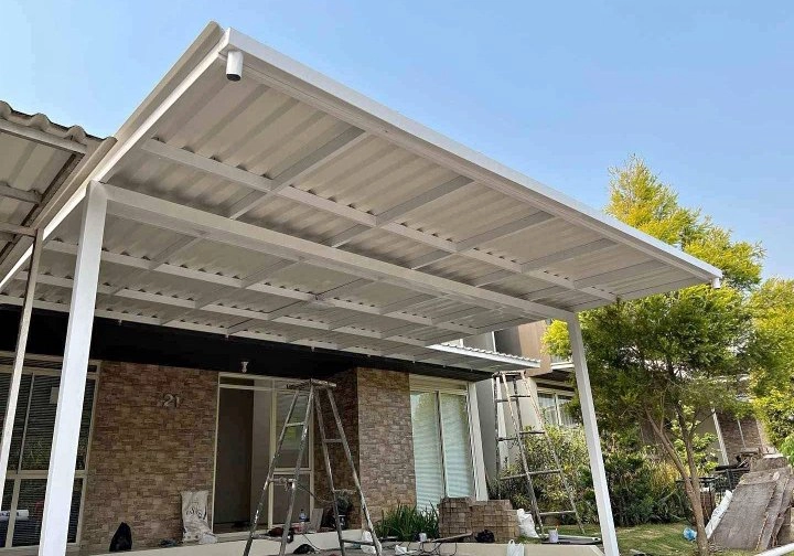 Canopy minimalis atap alderon double layer 