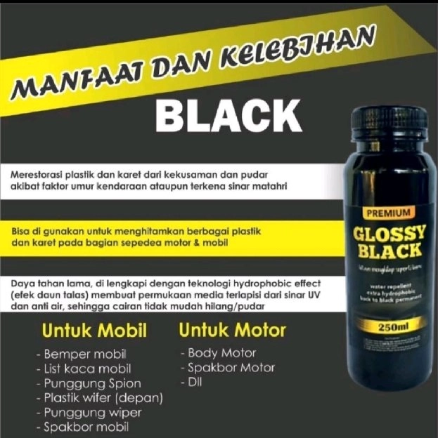 Penghitam Motor dan Mobil 50ml