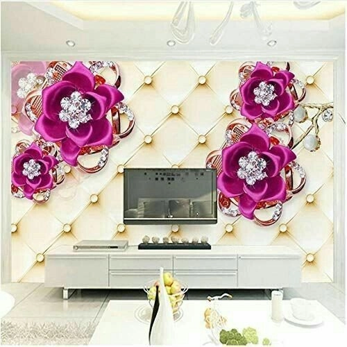 Pasang wallpaper dinding 3d custom toko jual dan pesan hordeng murah rollerblind vertikal blind