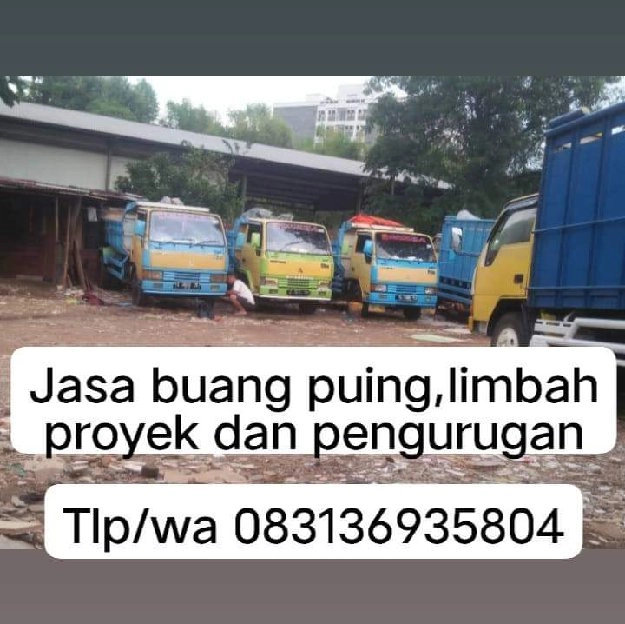 Jasa buang puing dan pengurugan