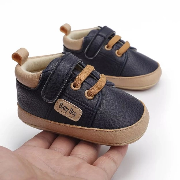 PROMO ❗❗Sepatu Prewalker Casual Anti Selip Aksen Baby Boy untuk Bayi Laki-Laki Perempuan 0 6 12 14 B