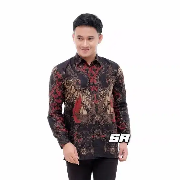 Kemeja Batik Pria Dewasa Big Size Jumbo Lengan Panjang M-10xl