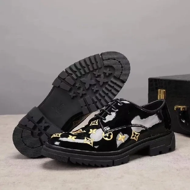 Sepatu pantofel formal pria lv louis vuitton