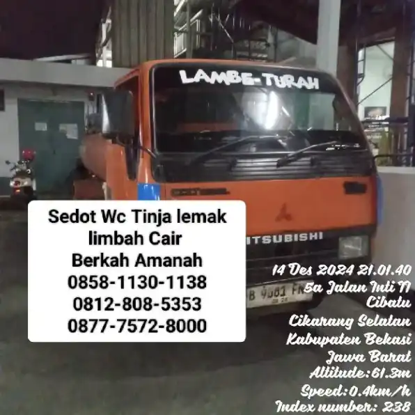 Sedot Wc limbah Cisarua Bogor 085811301138 Berkah Amanah