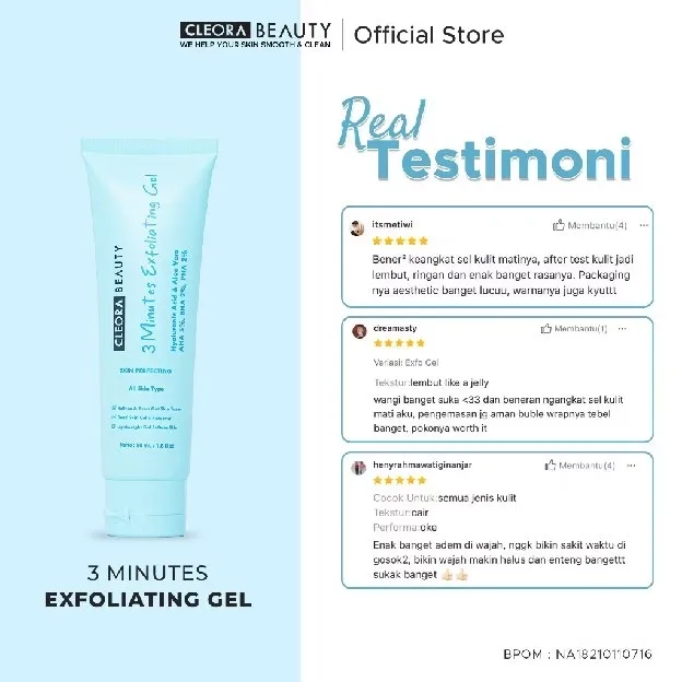 Cleora 3 Minutes Exfoliating Gel