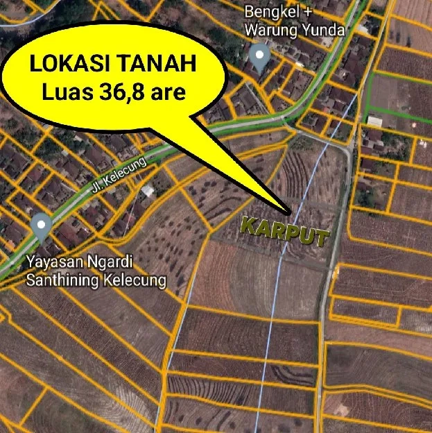 Dijual 36,8 are, Jl. Kelecung Tegal Mengkeb Selemadeg  Timur Tabanan