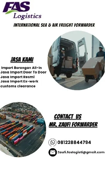 jasa import undername & door to door 