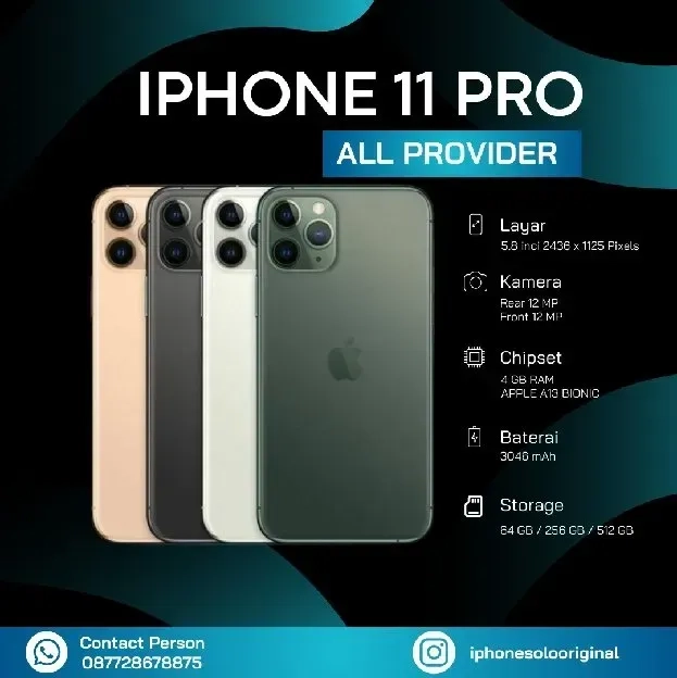 IPHONE 11 PRO 256GB Nominus Fullsett Alloperator 