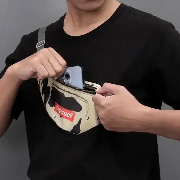 Kaos Gambar 3D Waistbag Army Original Premium Kantong Ajaib Tas Slempang - Cotton Combed 24s Unisex