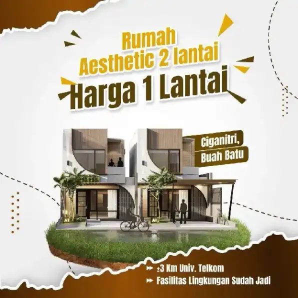 Rumah Baru 2 Lantai di CIGANITRI Buah Batu Bandung