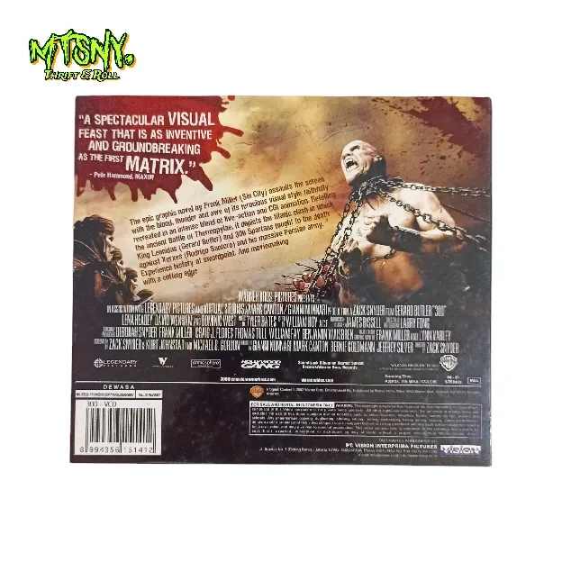 Kaset VCD CD Kolosal 300 Spartan Warner Bros Original