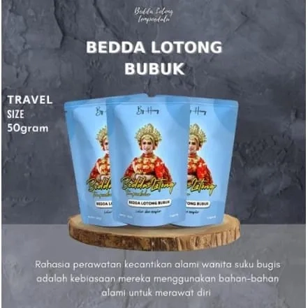 𝐎𝐑𝐈 𝟏𝟎𝟎% Lulur Bedda Lotong By Henny 100gr memutihkan kulit tekstur lembut