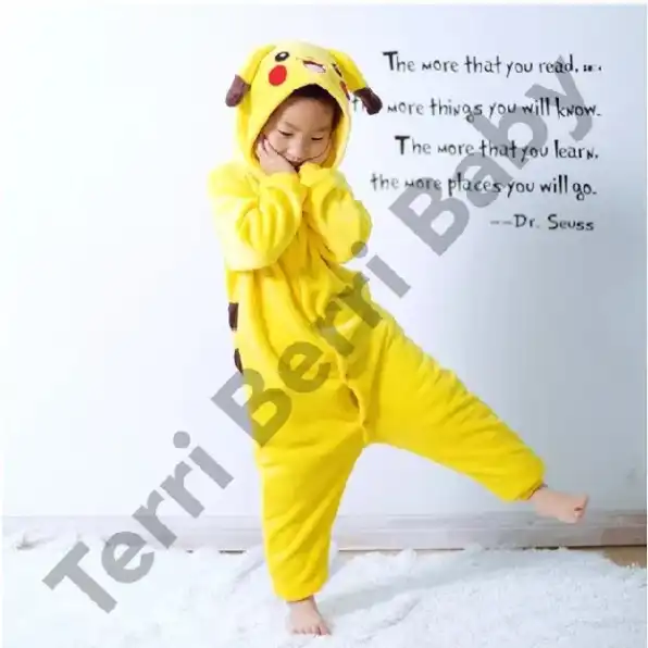 BAJU KOSTUM STITCH ONESIE DINO ONE SIE PIKACHU KIGURUMI HELLO KITTY PIAMA SPIDERMAN PIYAMA UNICORN C