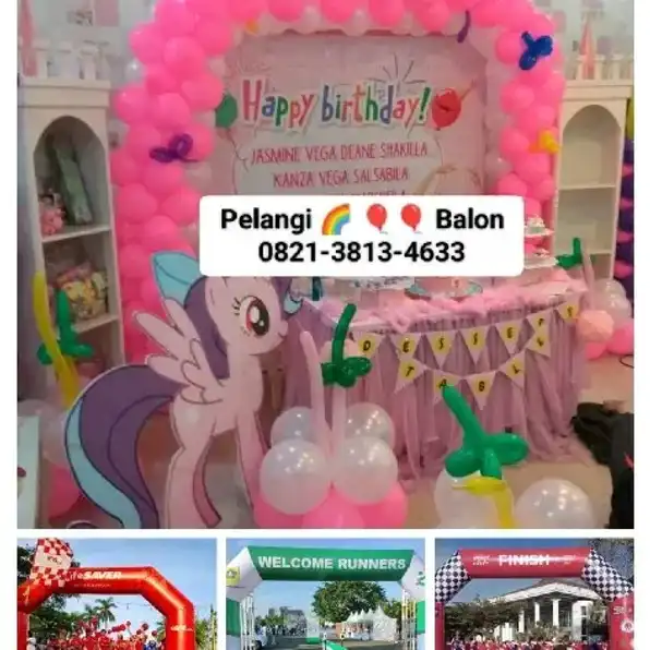 Pelangi Balon Semarang 0821-3813-4633 Jual Sewa Balon Gapura Gate Start Finish Semarang