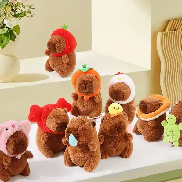 Gantungan Kunci CAPYBARA Ekor Putar Premium BKK Boneka Ganci Kapibara Capibara Bagcharm