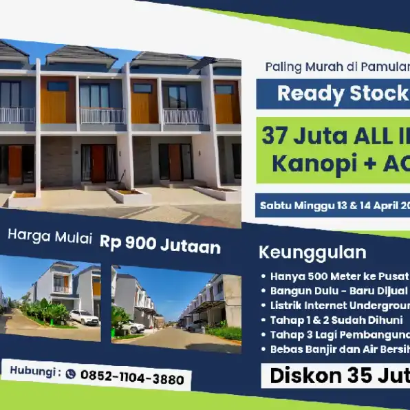 Rumah murah 2 lantai di pamulang