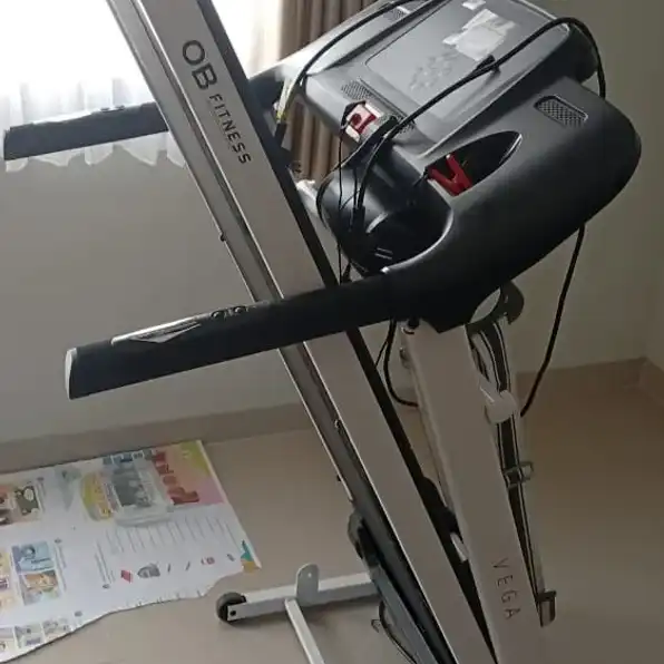 JUAL ALAT OLAHRAGA TREADMILL ELEKTRIK MEREK OB FITNESS PLUS SABUK GETAR UNTUK PINGGANG