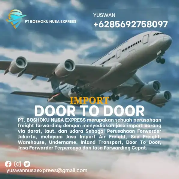 JASA IMPORT BARANG DOOR TO DOOR SPANYOL TO INDONESIA