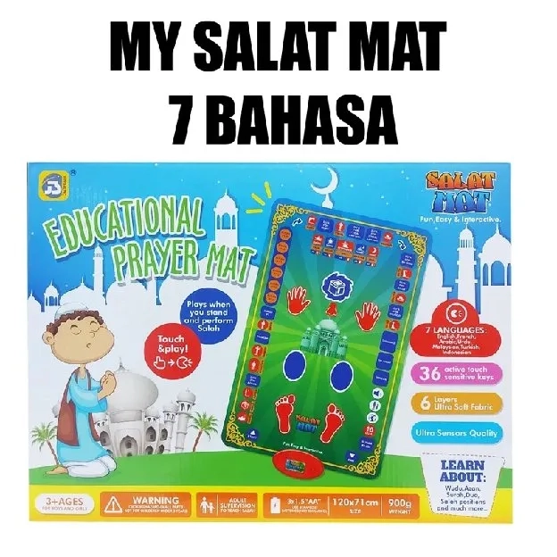 SALAT MAT SMART SAJADAH EDUKASI ANAK 7 BAHASA NEW UPGRADE