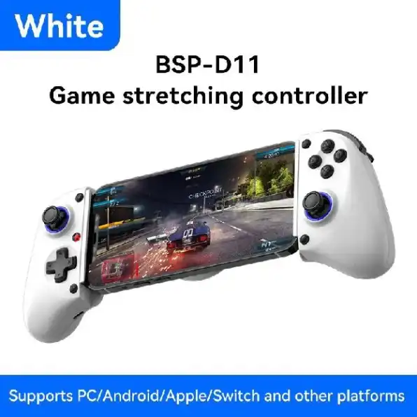 Gamepad BSP D11 Teleskopik Bluetooth 5.2 Nirkabel, Turbo, Getaran, Ergonomis, Multifungsi, Koneksi S