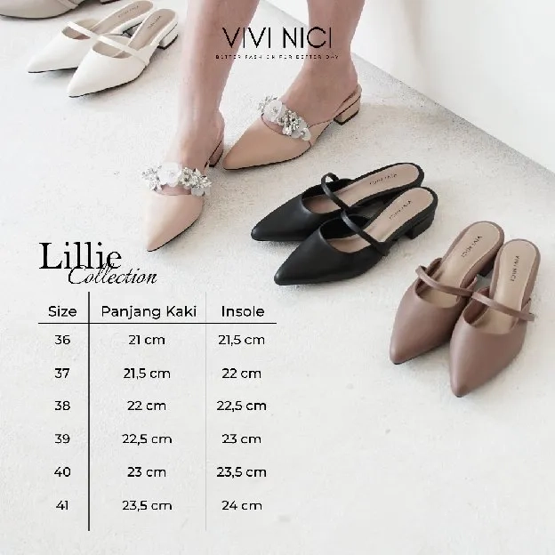 Lillie Sandal Mules Hak 3 Cm