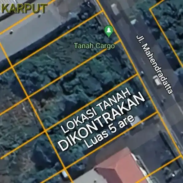 Dikontrakan 5 are, Depan SPBU Selatan CITRA LAND Cargo Ubung Denpasar