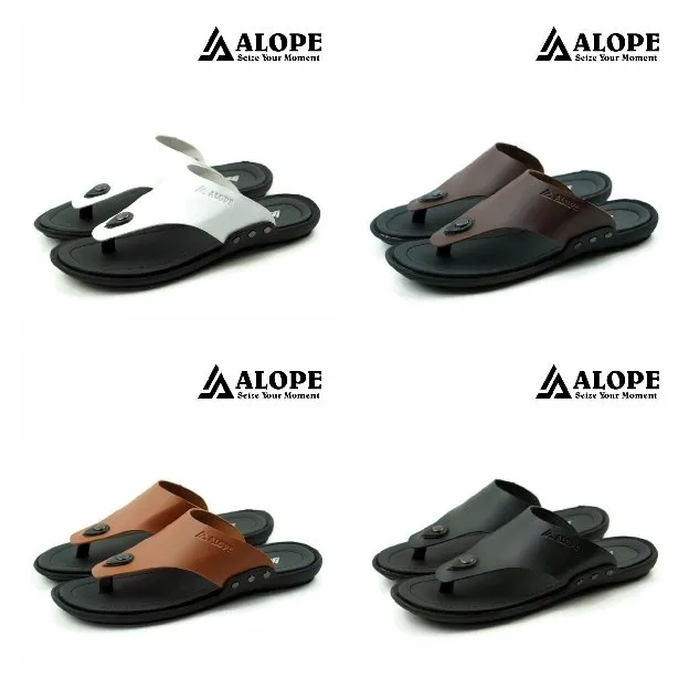 Bisa COD - Sandal Kulit H016 ALOPE - dmn