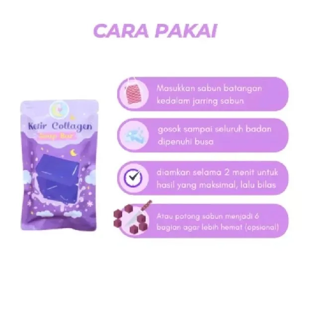 BPOM Sabun Kefir Collagen Pemutih Badan Original By Beautyinu