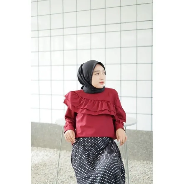 Atasan import / Narina Blouse Ruffle