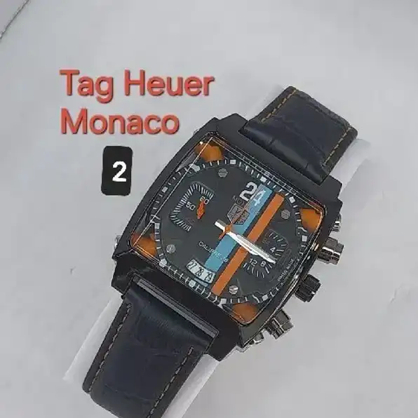 jam tangan pria Tag Heuer monaco black