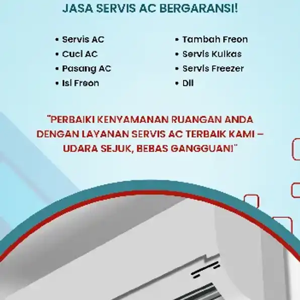 Jasa Service AC Terdaftar Resmi dan Profesional Ahli Area Jabodetabek 