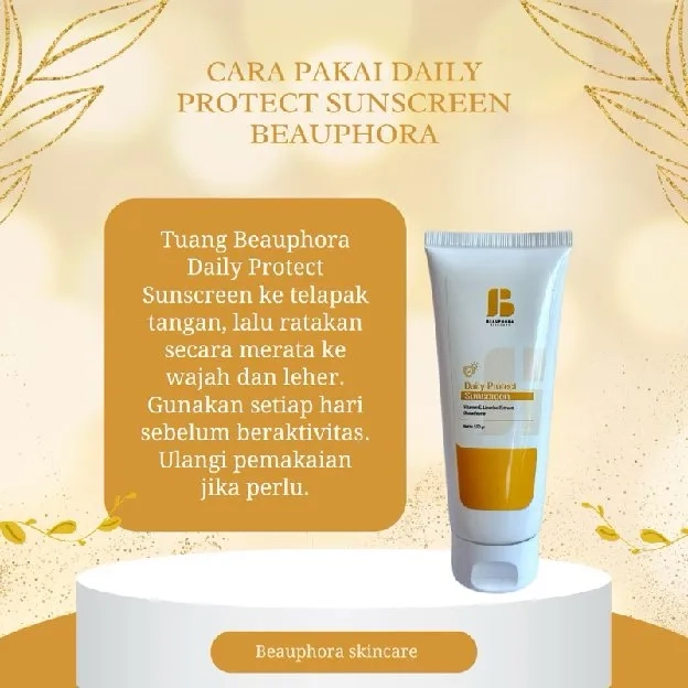 [baru] beauphora sunscreen memutihkan kulit secara instant alami