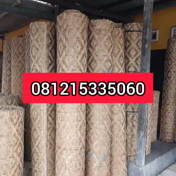 Jual Plafon Anyaman Bambu Colomadu Sukoharjo 081215335060